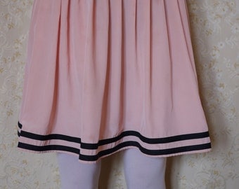 Vintage pink pleated skirt