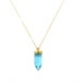 Quartz Crystal Point Necklace - Quartz Necklace - Quartz Jewelry - Blue Spike Necklace
