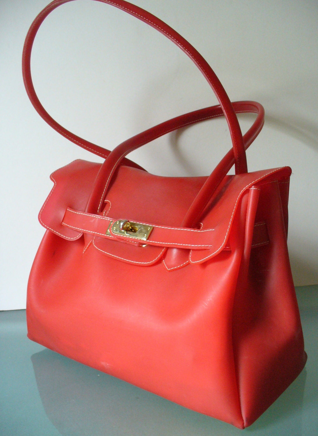 Made in Italy Tomato Red Jelly Tote Bag