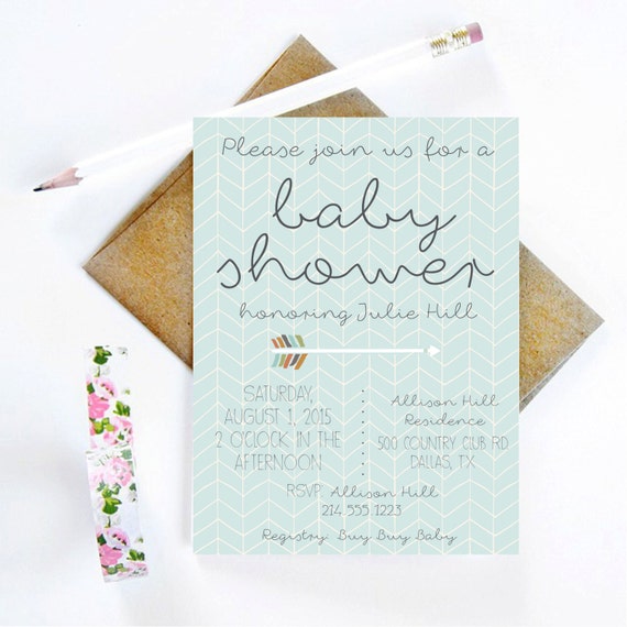 Printable Baby Boy Shower Invitation