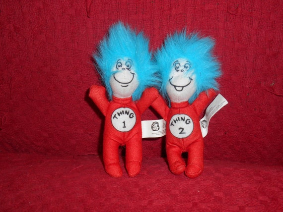 thing one and thing two stuffed animals