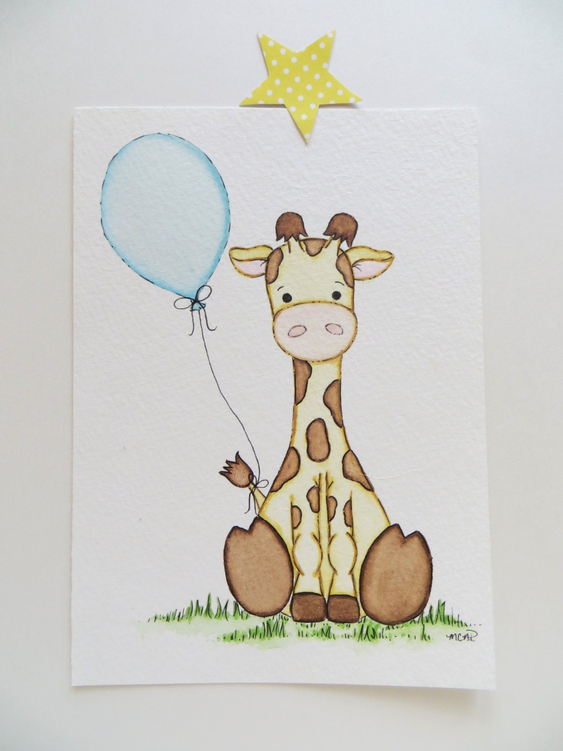 Жираф для срисовки для детей