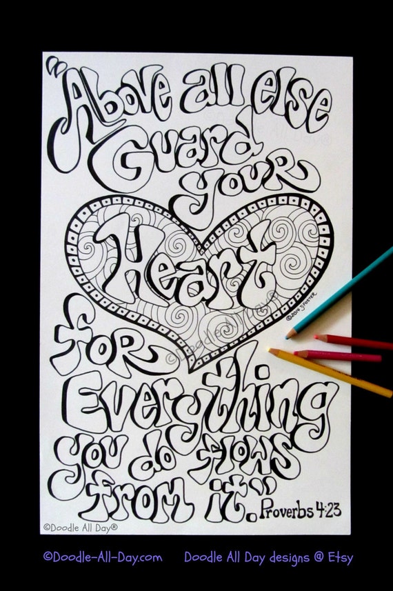 Items similar to Guard your Heart on Etsy