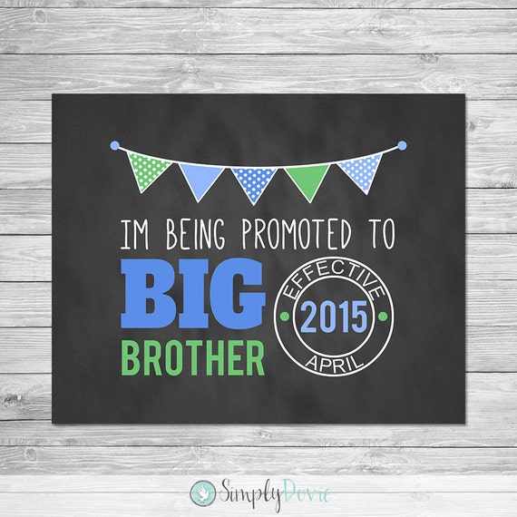 I'm Being Promoted To Big Brother Stamp