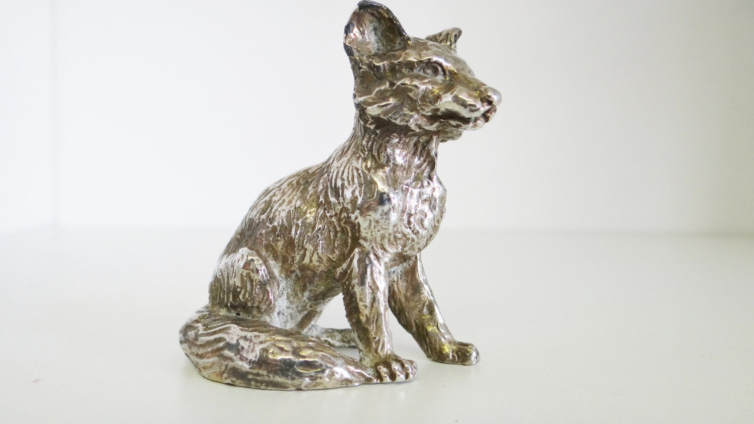 Vintage Pewter Fox Figurine By The Royal Hampshire Foundry