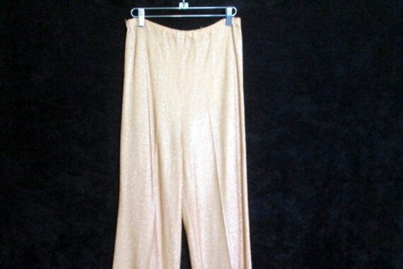 gold palazzo pants