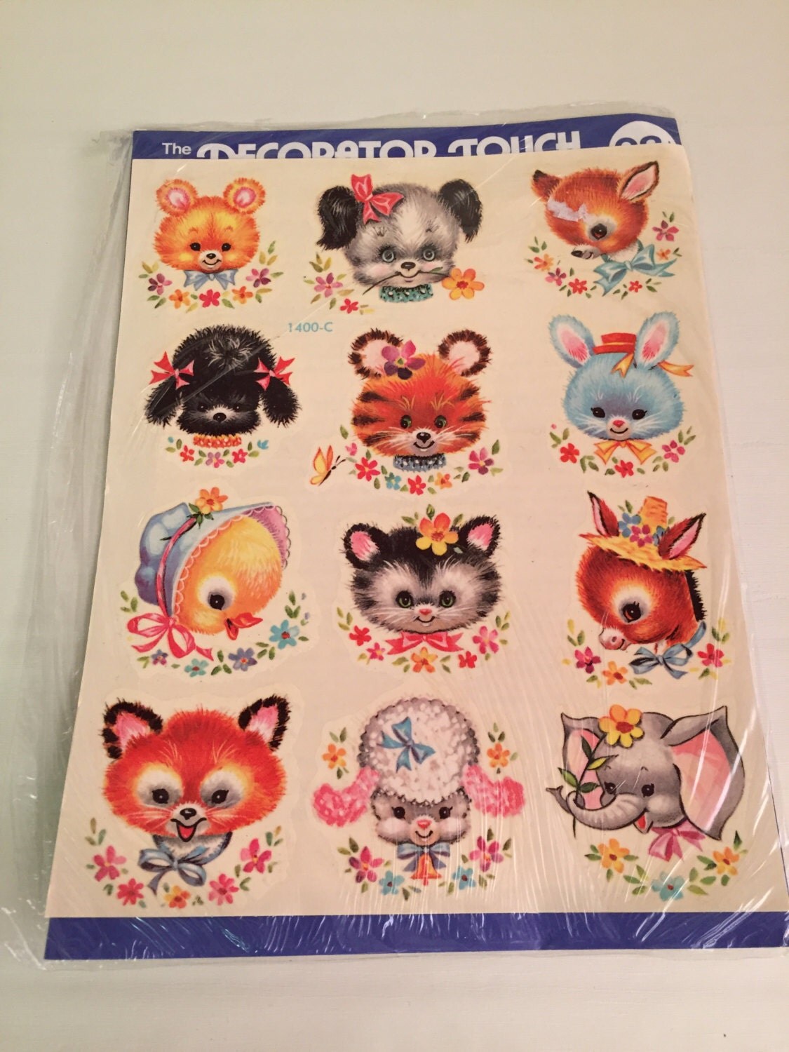 Cute Vintage Baby Animal Decals / Water Transfers for Nursery Haute Juice