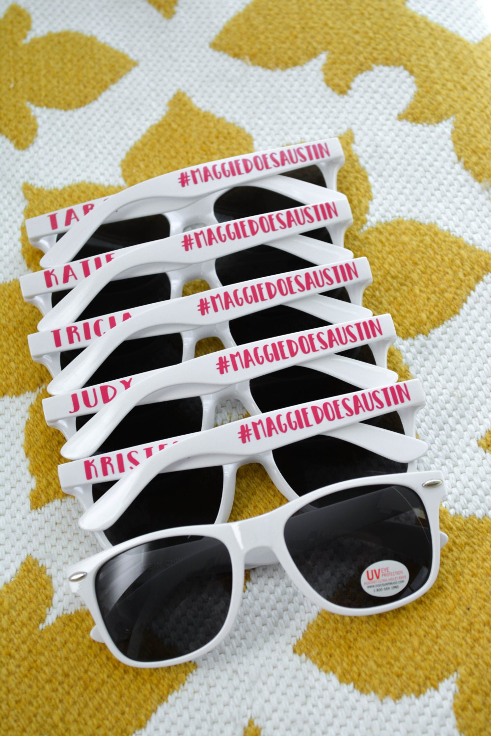 Bachelorette Bridal Party Hashtag Sunglasses Personalized