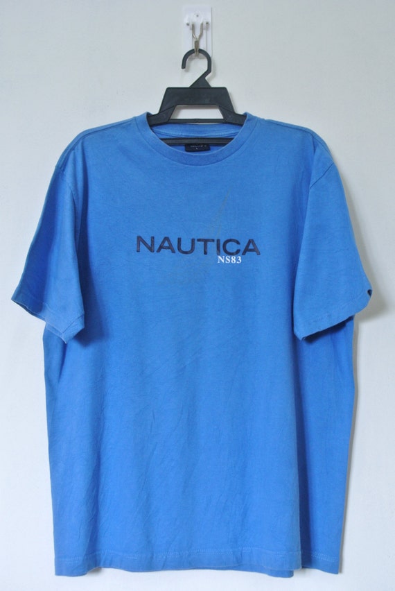 Vintage Nautica NS83 Sailing T Shirt Mens Made in by neverfull