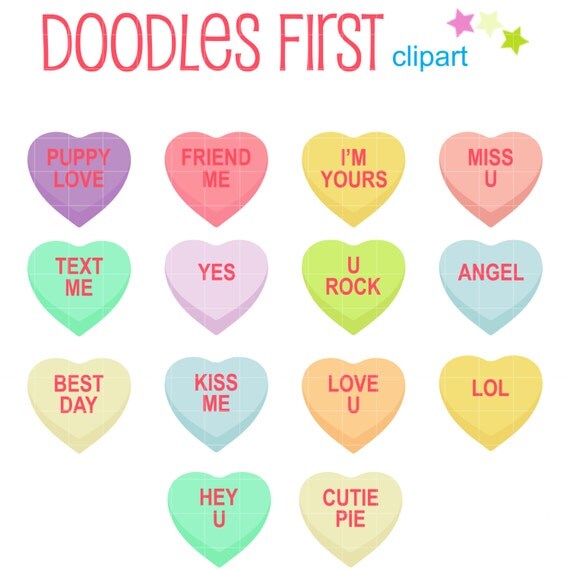 conversation hearts clip art free - photo #12