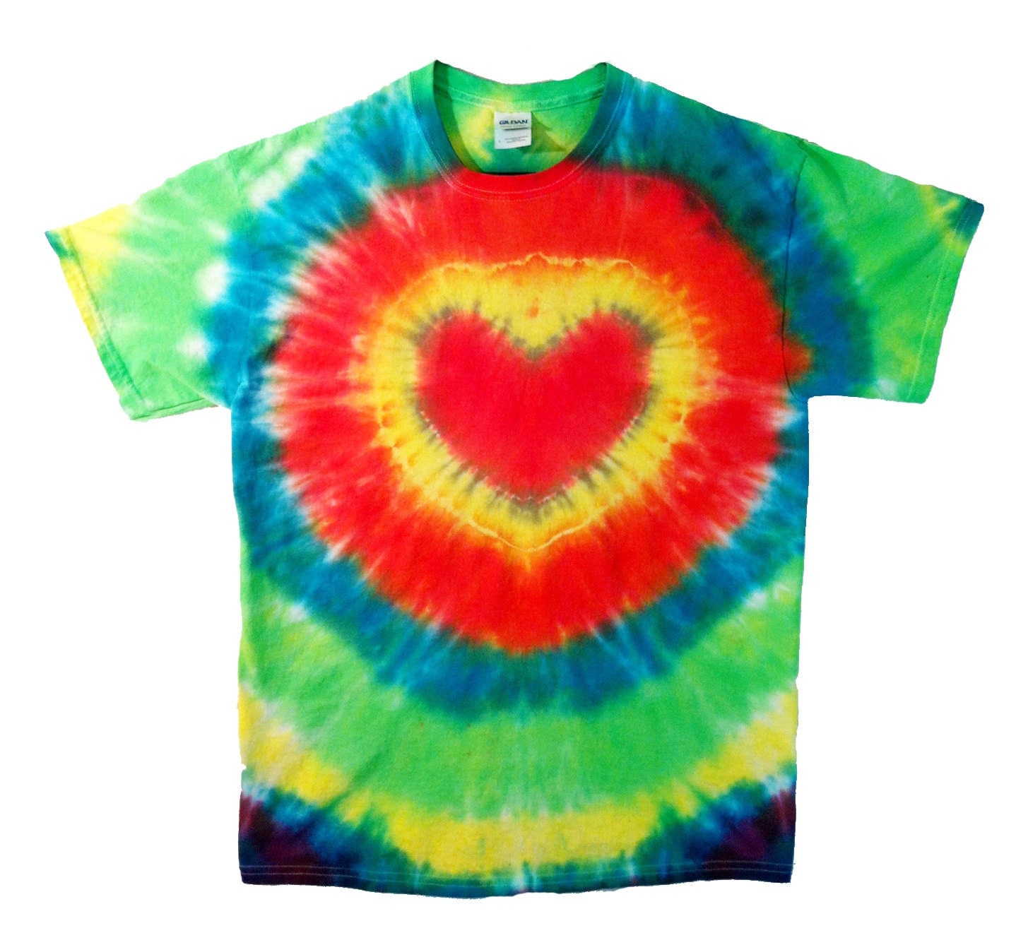 tie dye heart shirts