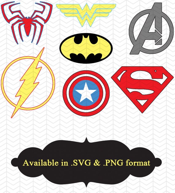 Download Marvel & DC Superhero Icons - Digital Cut Files for ...