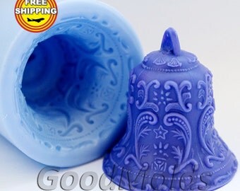 Bell mold soap mold silicone molds mold for soap mold silicone mold free shipping
