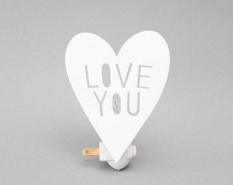 LOVEYOU night light in WHITE
