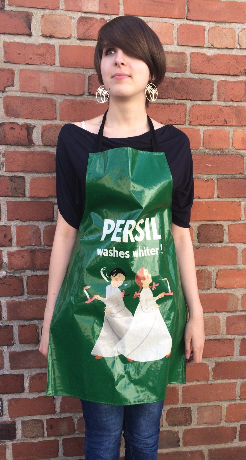 Vintage 1970's PVC Advertising Apron Persil