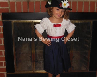 Mary Poppins Dress & Hat