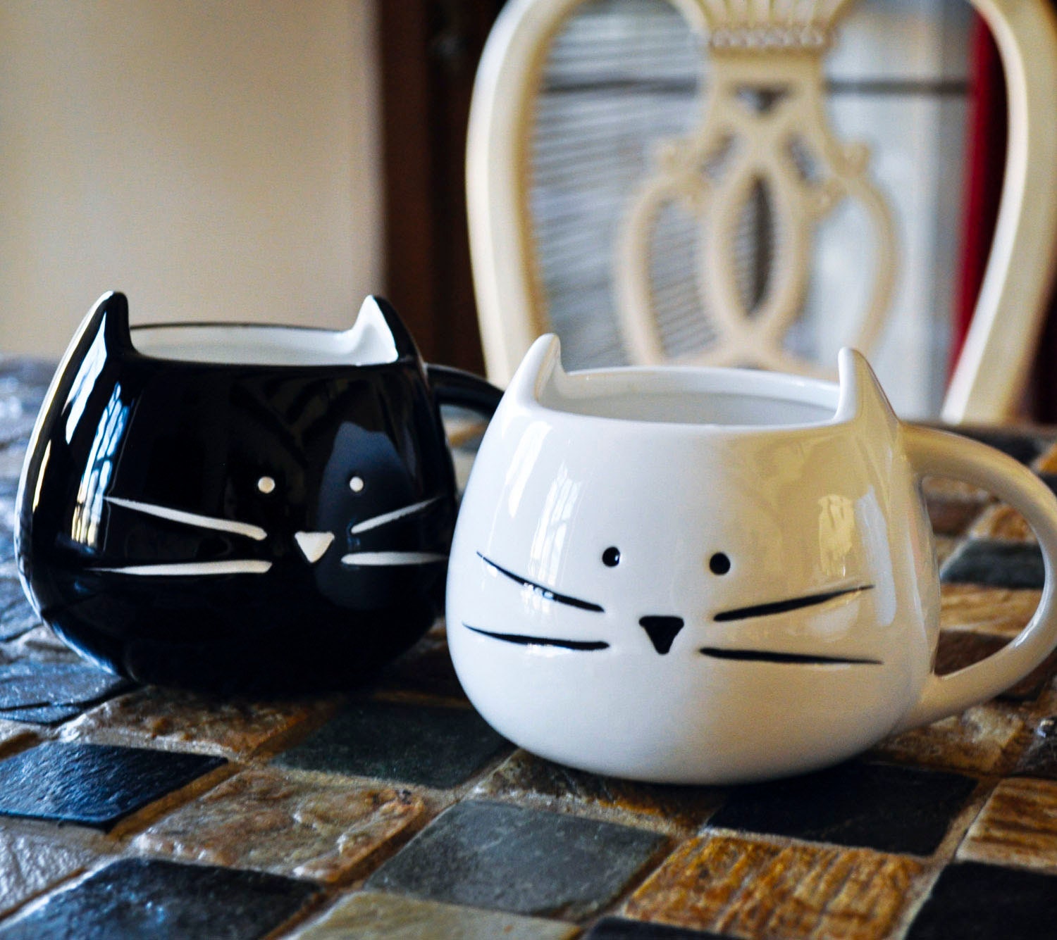 Cat Mug Unique Coffee Mugs Engagement Gift Ceramic By Woodstockin