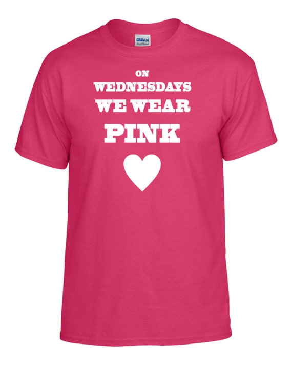 Mean Girls T-Shirt On Wednesdays We Wear PINK by BabySwagApparel