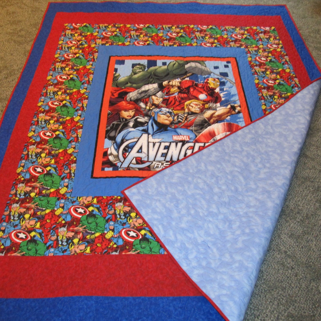 Avengers Quilt Twin Size 67 X 87 Marvel