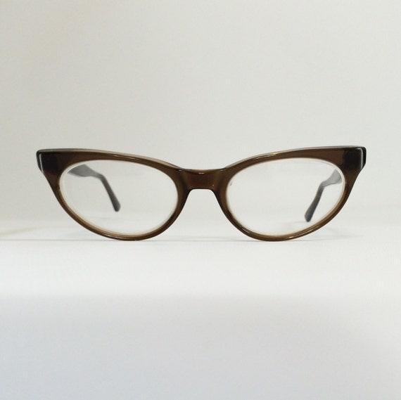 60s PETITE Cat Eye Glasses Perscription Frames Womens FEMININE Glasses ...