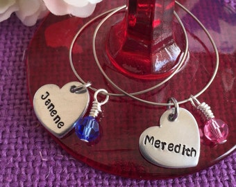 entwined wedding ring charm favors