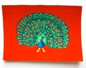 The Diva Peacock #89 (ARTIST TRADING CARDS) 2.5" x 3.5" by Mike Kraus Free Shipping The Diva Peacock #89 (ARTIST TRADING CARDS) 2.5" x 3.5" by Mike Kraus Free Shipping