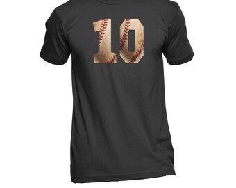 Baseball Numbers T-Shirt - Baseball Tee - Baseball Shirt - Personalized Shirt - Custom Baseball Tee - Baseball Seams
