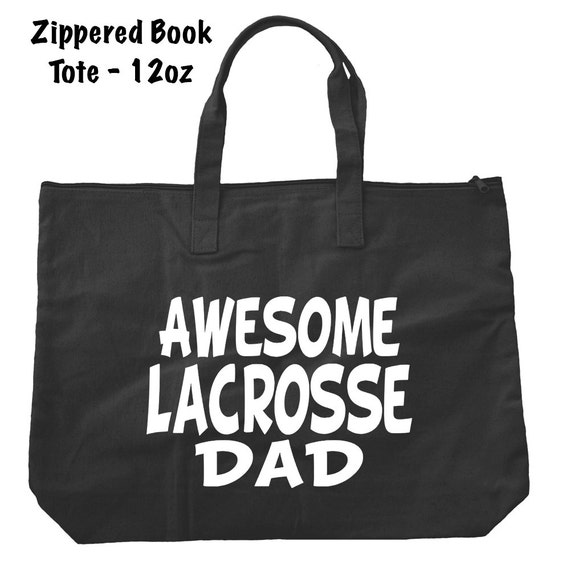 Items similar to Awesome Lacrosse Dad Tote Bag Lacrosse Tote Bag