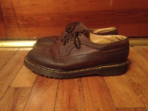 brown wingtip doc martens