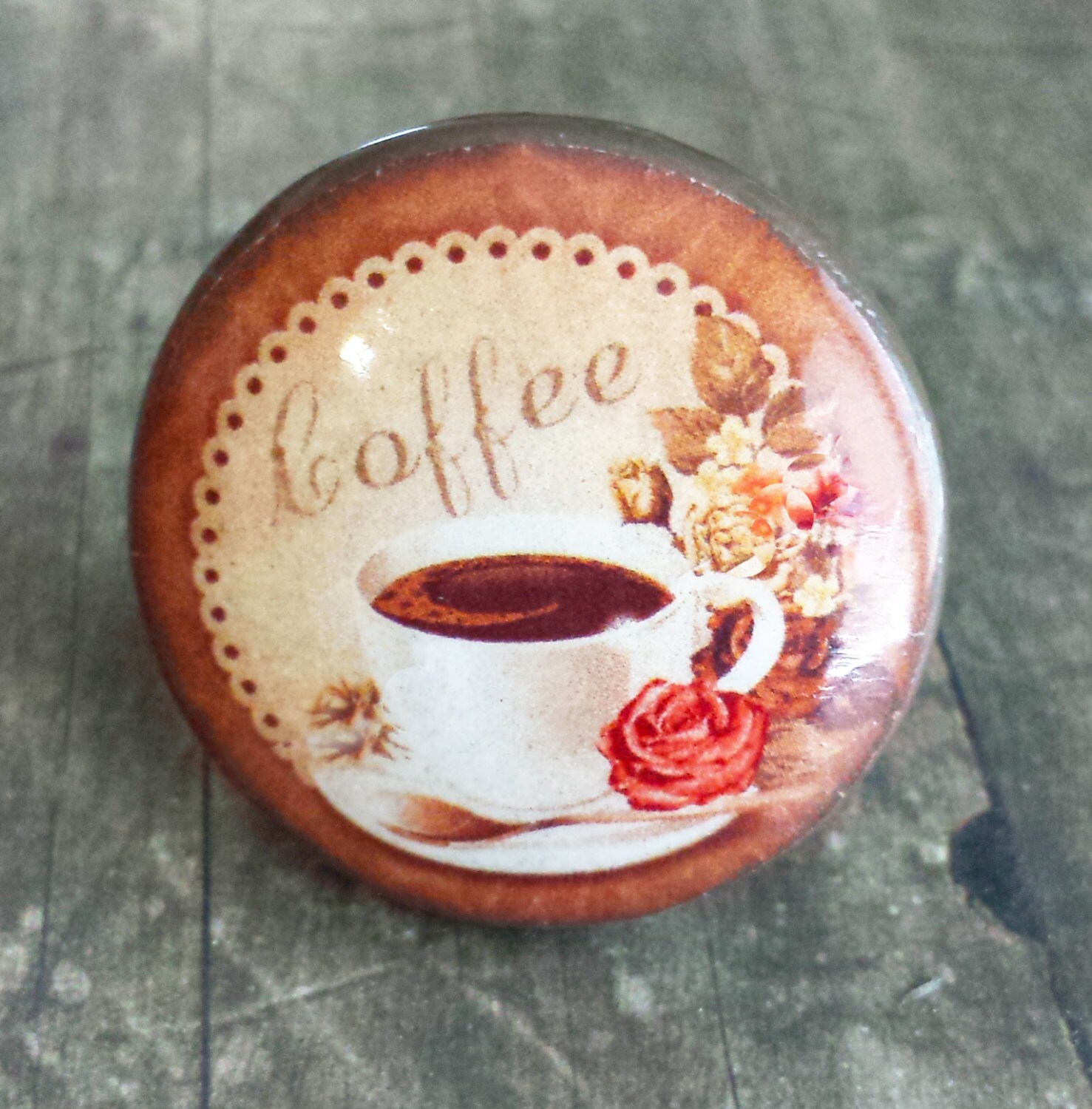 Cup of Coffee Knobs Drawer Pulls Coffee by SRVintageandDesigns