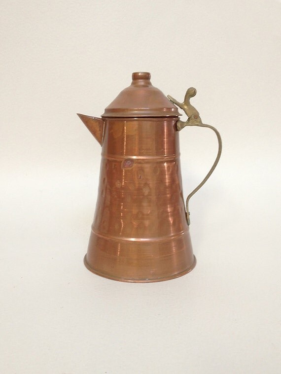 Vintage Copper Coffee Pot Early 20th century by FrenchBricABroc