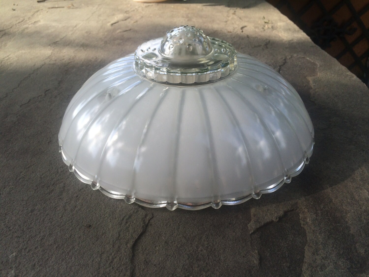 1930s Hanging Glass Light Globe / Cover