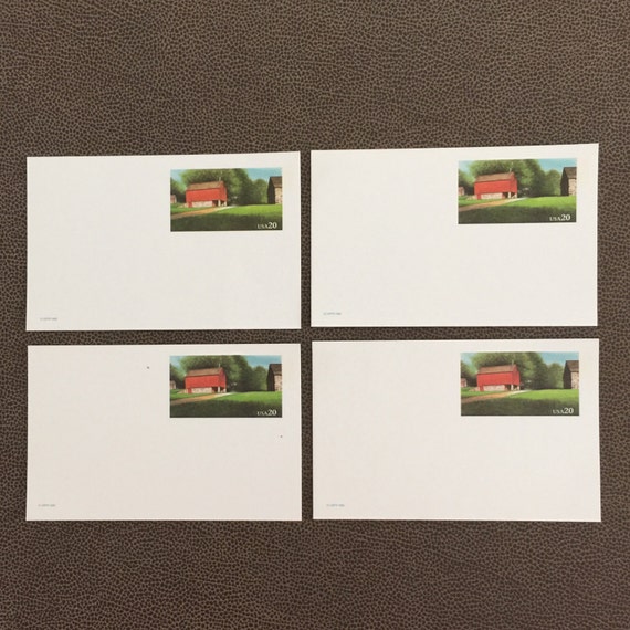 Postcards Post Cards Unused 1995 Covered Barn Prestamped