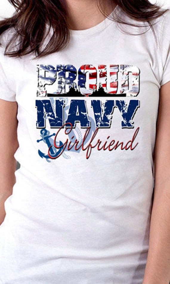 Proud Navy Girlfriend T Shirt 6709