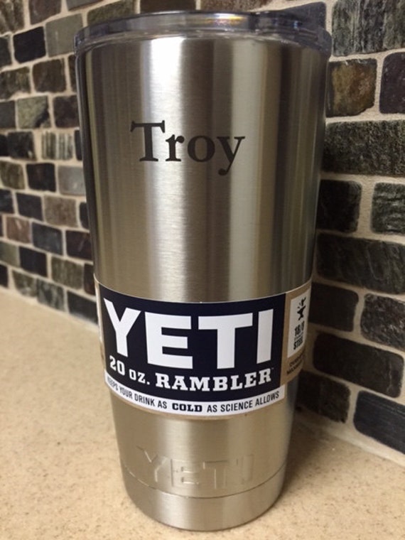 Yeti Tumbler 20 Oz Rambler with FREE by TheHearthCustomItems