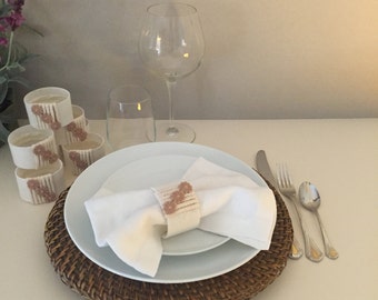 Daisies lace macramè Napkin Rings, Napkin Rings Wedding, Daisies Napkin Rings, Lace Napkin rings Wedding, Set n 8 Napkin Rings