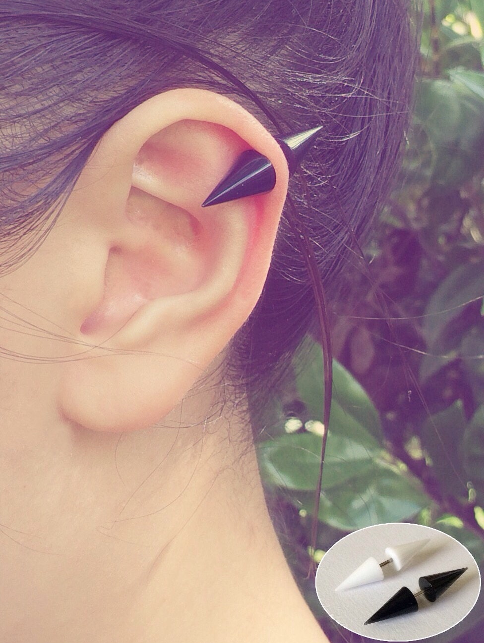 Long Spike Cartilage Ear Piercing 16 Gauge by AwesomevanWinkle