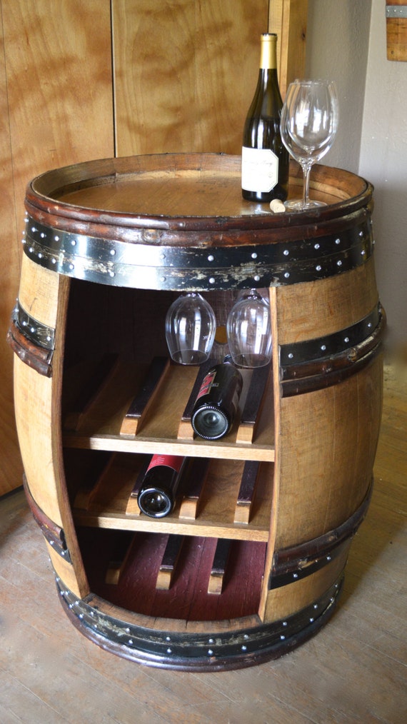 Deluxe Wine Barrel Cabinet