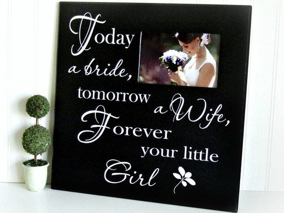 Wedding Picture Frame/ Today a Bride/ Wedding Photo Frame/Wedding Gift ...