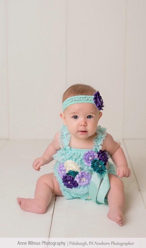 Items similar to Mermaid Romper Lace romper Petti lace Romper