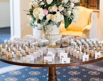 Wedding Place Card Holders - 100 animal magnets - custom set - Party place cards