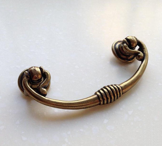 French Country Kitchen Cabinet Pull Handle Antique by LBFEEL