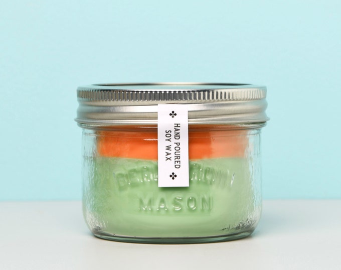 9 oz Peach, White Ginger, Cucumber and Mint Soy Candle **All Natural**