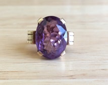 amethyst engagement ring vintage