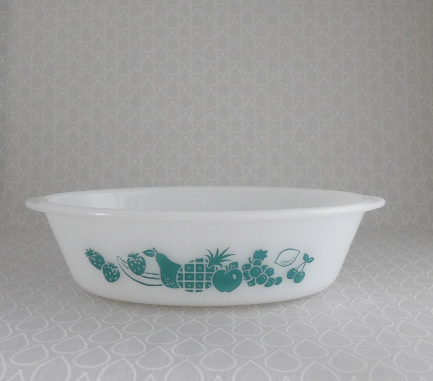 Glasbake Casserole, Mid Century Bakeware, Oval Baking Pan, Vintage