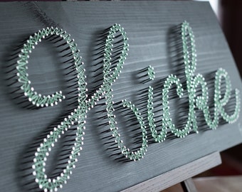 Custom Nail and String Art