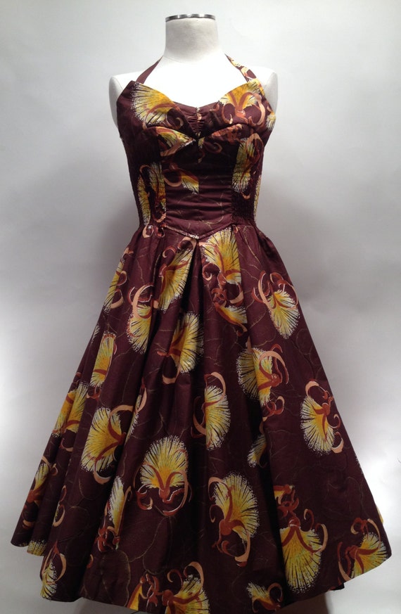 vintage 1950 s dress alfred shaheen cotton hawaiian alfred shaheen vintage 1950 s hawaiian tiki halter pinup vintage 1950 s dress alfred shaheen cotton hawaiian alfred shaheen vintage 1950 s hawaiian tiki halter pinup