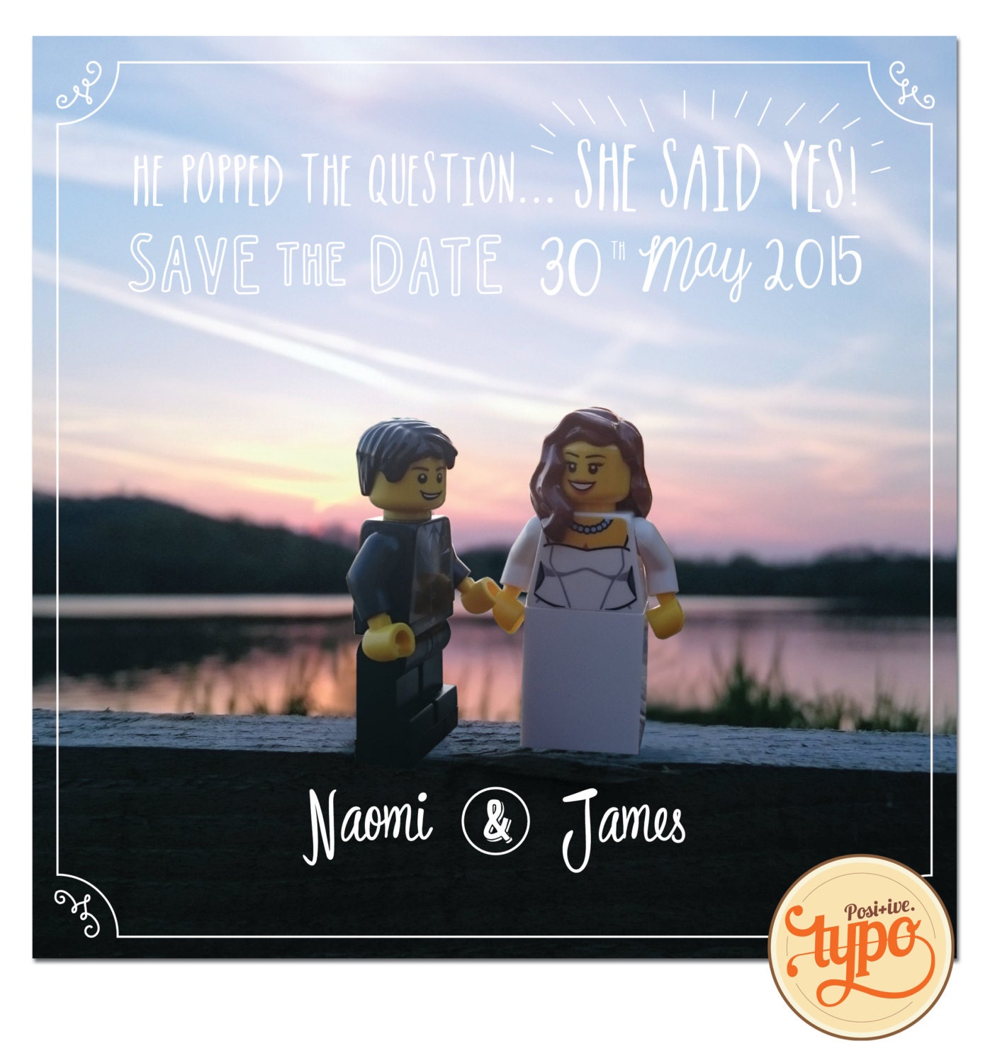 Save the Date Printable and customisable Star Wars by typo56