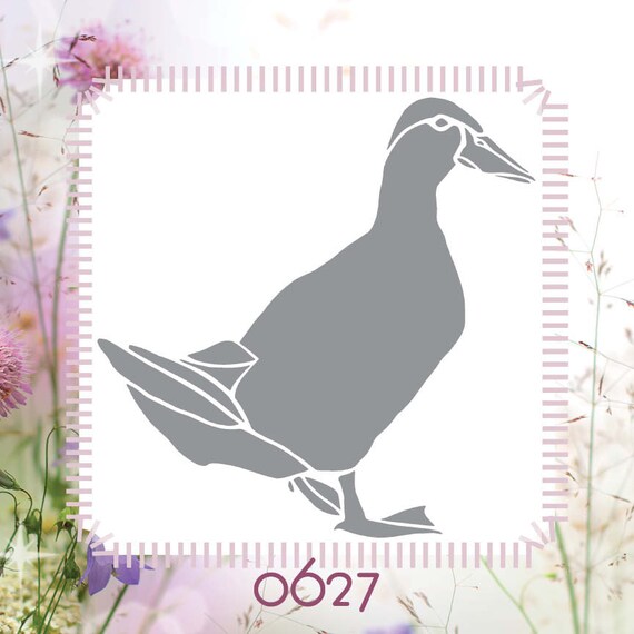 Duck Animal DIY Reusable Stencil Great for Craft and