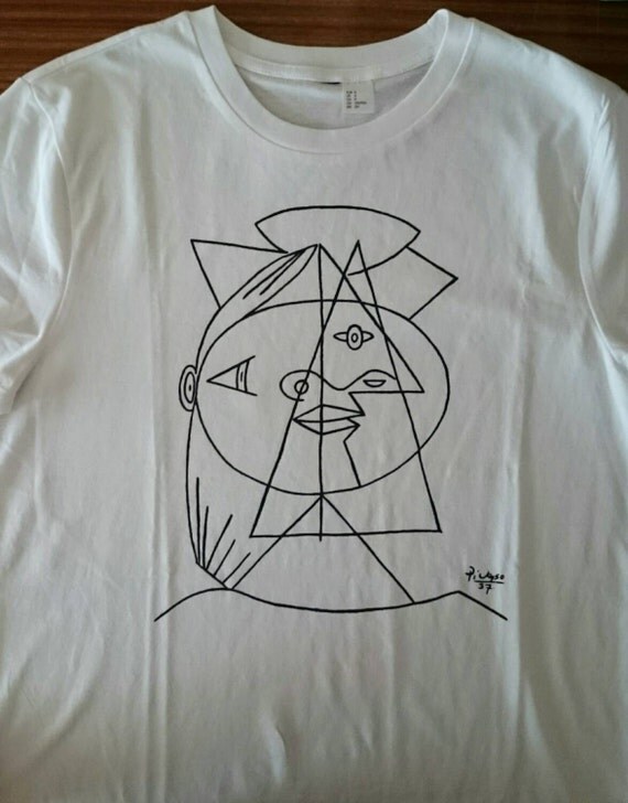 Picasso Cubic Sketch t Shirt by SolukWorkshop on Etsy